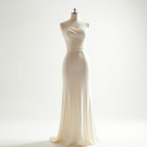 Bespoke dress on mannequin