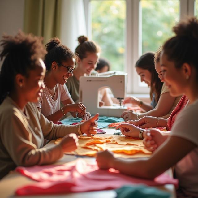 Community sewing workshop
